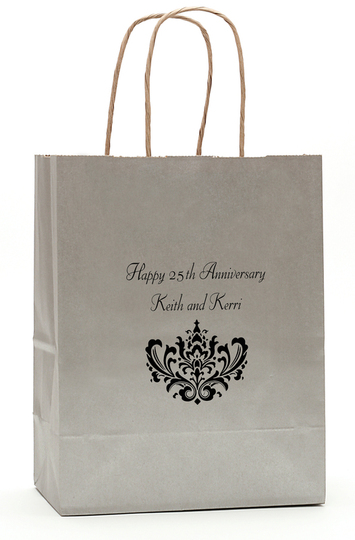Ornate Scroll Handled Bag